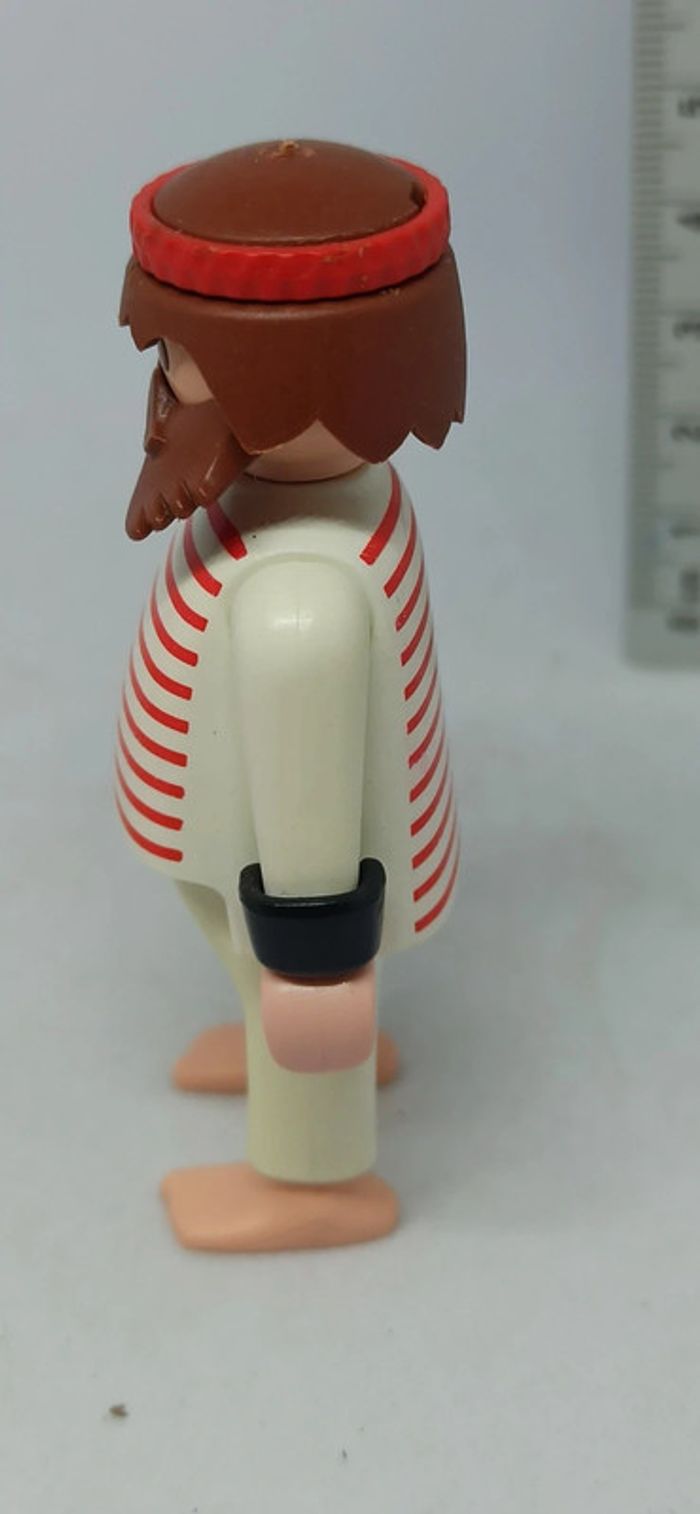 Homme fort du cirque vintage avec haut rayé rouge et blanc playmobil - photo numéro 5