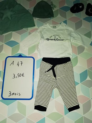 A47 - ensemble garçon 3 mois