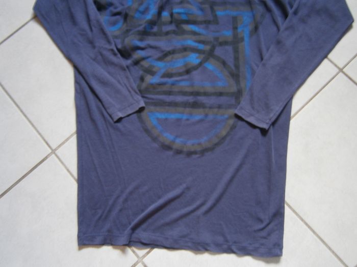 Tee-shirt long ML bleu DIESEL Taille S - photo numéro 3