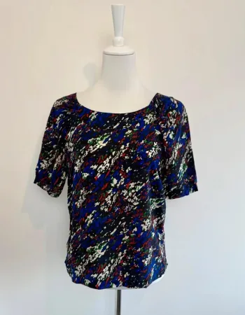 Blouse Maje courtes manches en soie taille S parfait état