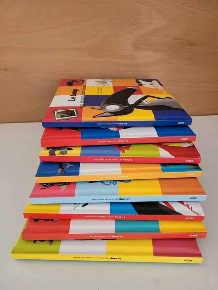 Lot de 8 livres grand format Le loup par Auzou - photo numéro 3