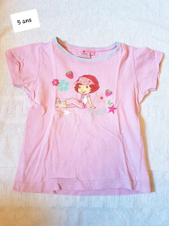 T-shirt Charlotte aux fraises 5 ans