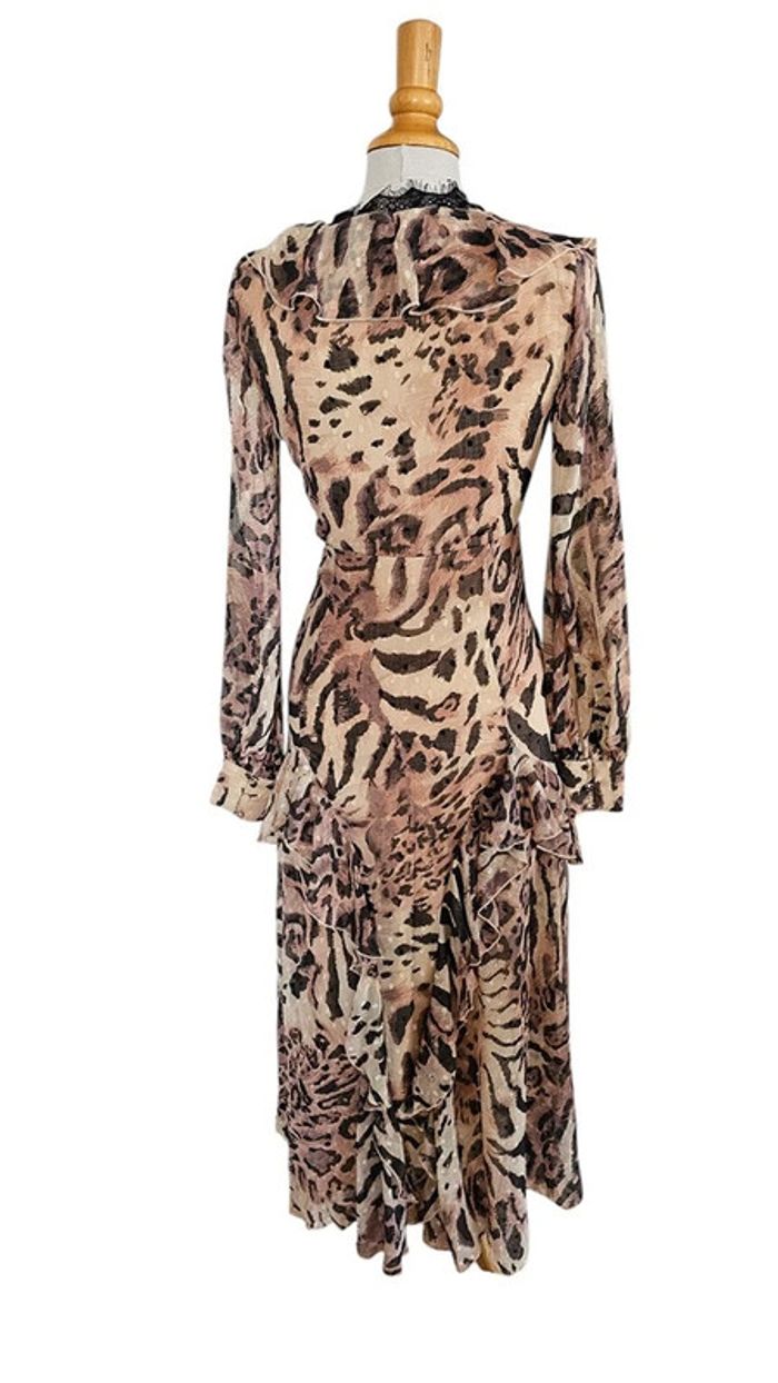 Robe longue ASOS Design – 36 – Beige Marron Imprimé Léopard – État : Excellent - photo numéro 3