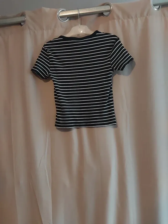 Tee shirt rayé jennyfer xs - photo numéro 3