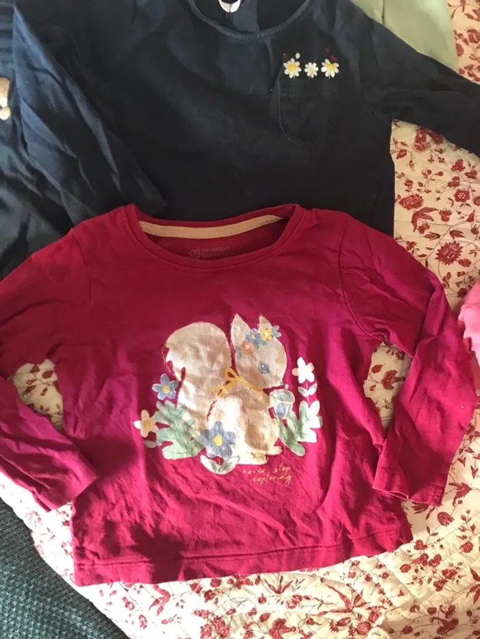 Lot de six T-shirts manche longue 23 mois - photo numéro 2