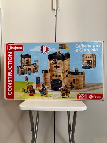 Jeux de construction château fort et catapulte 270 pièces jeujura cadeau Noël 🎅🎄