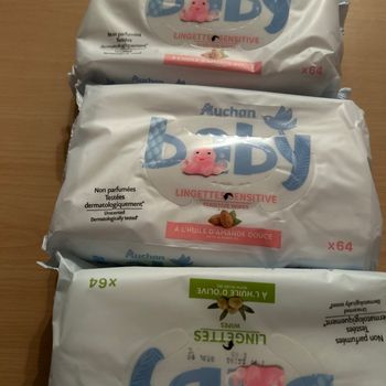 Lot de 3 paquets de lingette bébé neuf