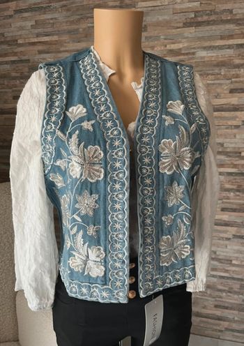 Veste sans manche en jean