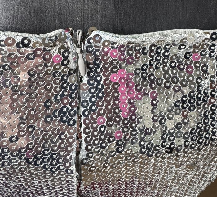 Robe Fête – S – Argenté – Sequins - photo numéro 7