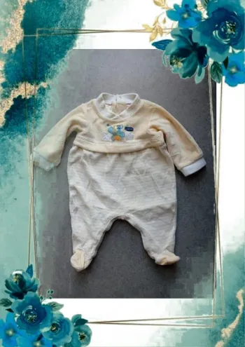 Pyjama velours 1mois mini jungle