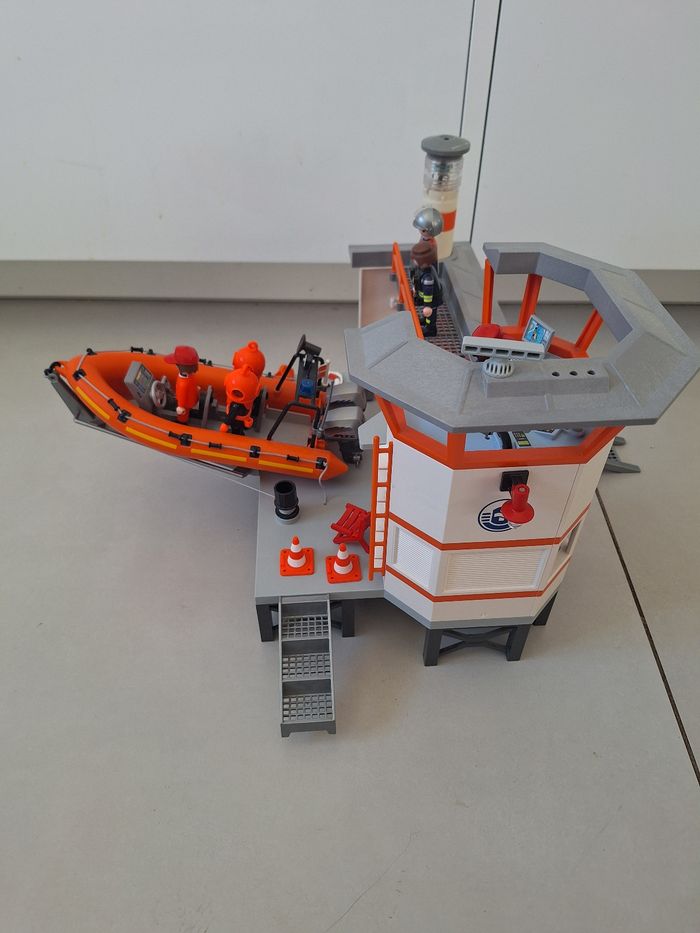 Playmobil poste de secours avec bateau - photo numéro 8