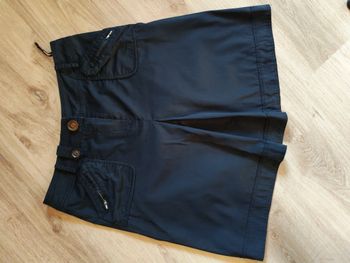 Jupe noire en coton Pablo forme trapèze Gerard Darel