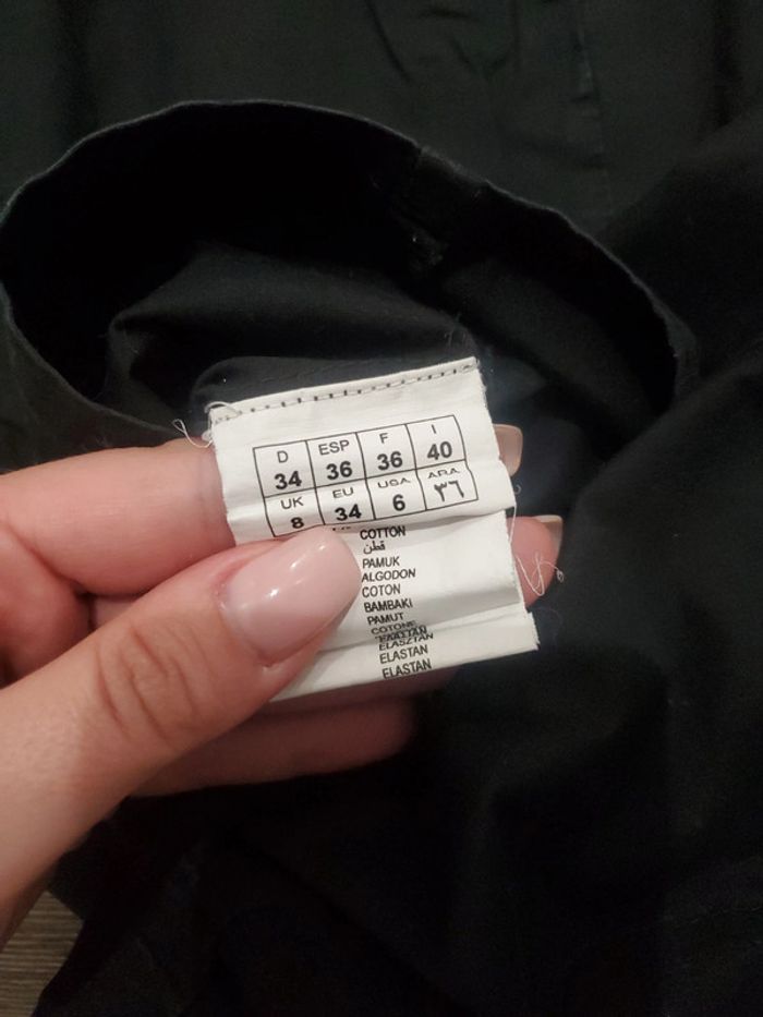 Chemise / tunique noire - Pimkie - taille 36 - photo numéro 5