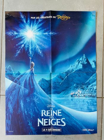 Poster affiche Disney la reine des neiges