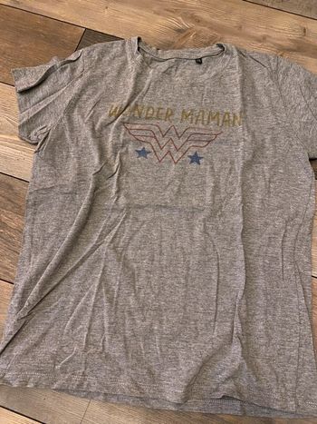 t-shirt gris Wonder Maman XXL