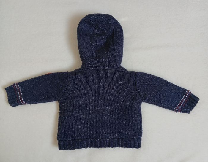 Manteau gris/bleu 6 mois - photo numéro 2
