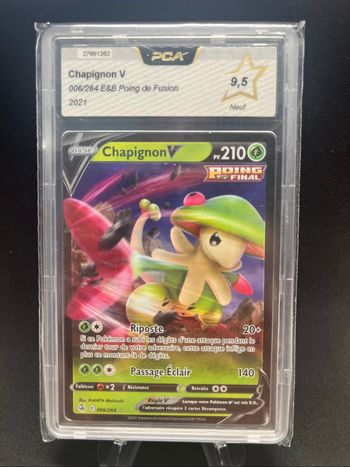 Carte Pokémon Chapignon V 006/264 PCA 9,5
