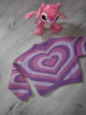 Pull crop top fille 8 ans