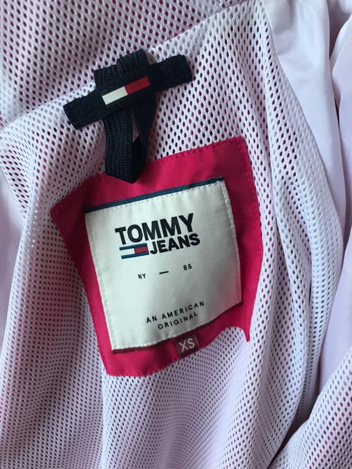 Tommy jeans coupe vent zippé taille xs rose - photo numéro 8