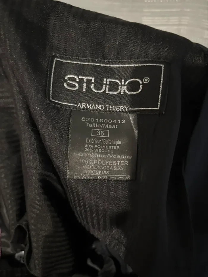 Pantalon de smoking gris - photo numéro 5