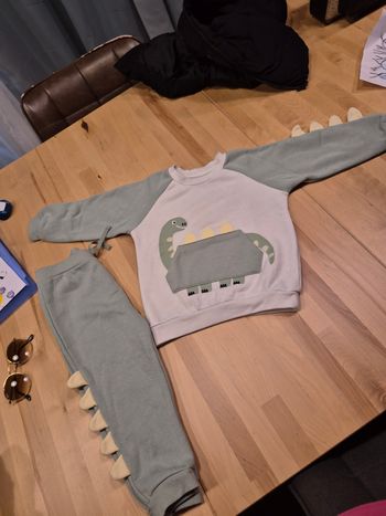 Ensemble jogging dinosaure