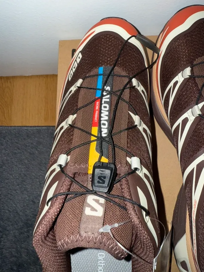 Salomon XT-6 Marron, Beige Rosted Clay / Burnt Ochre / Almond milk - photo numéro 11