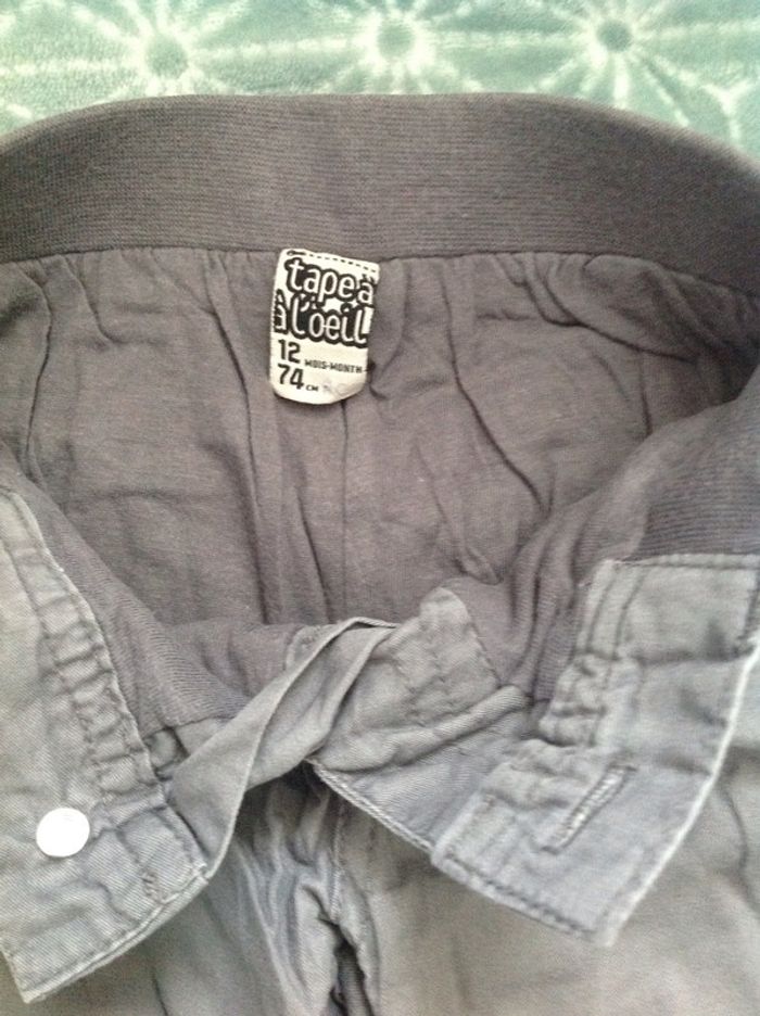 Pantalon doublé gris Tape à l'œil - 12 mois - photo numéro 2