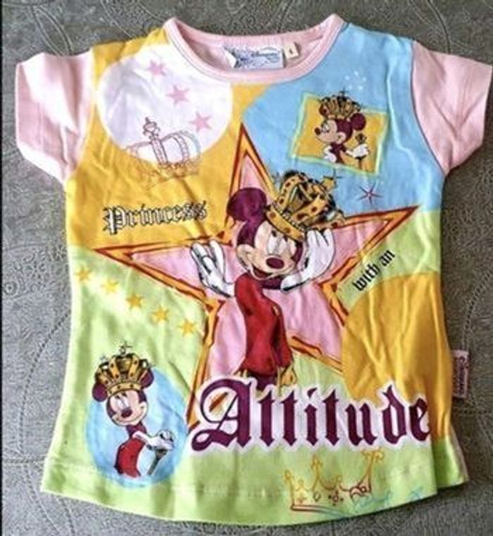 T-shirt manches courtes 4 ans Disney MINNIE - photo numéro 3