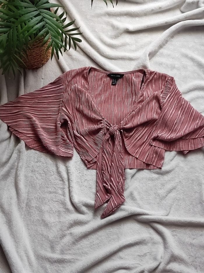 Haut court rose taille L - photo numéro 2