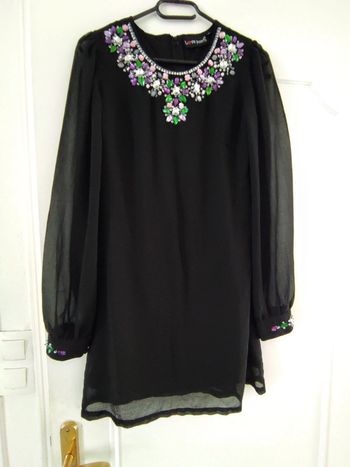 Haut tunique blouse manches longues strass
