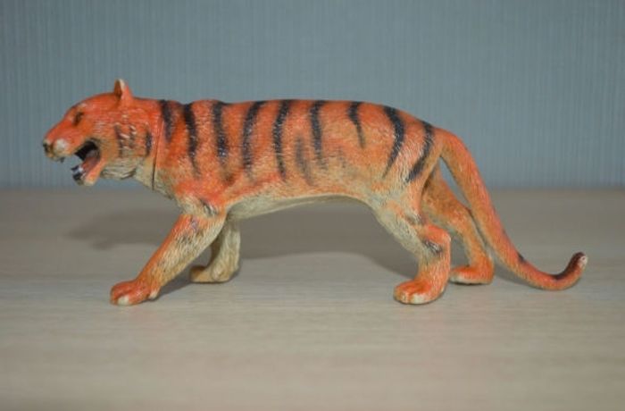 Animal tigre (orange,noir et blanc)