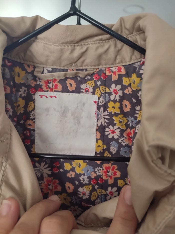 Trench imperméable veste fine mi saison beige DPAM - photo numéro 2