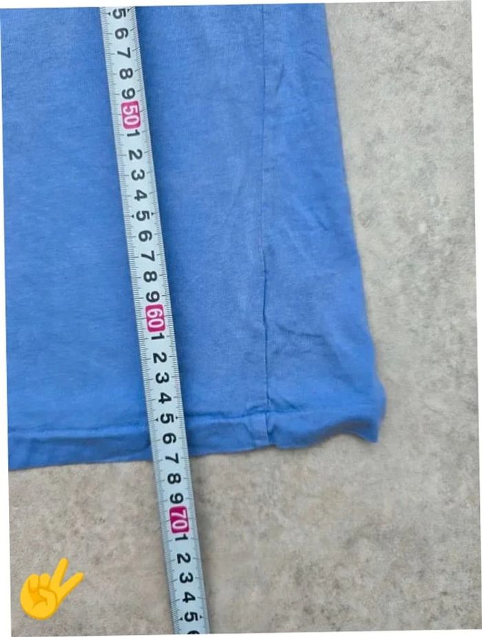 T-shirt Ralph Lauren M coupe col rond bleu Homme Men tee14b - photo numéro 5