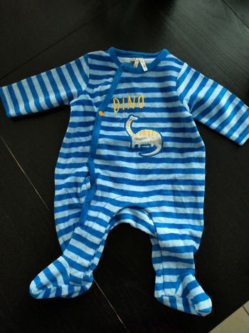 Pyjama velours taille 1 mois Orchestra