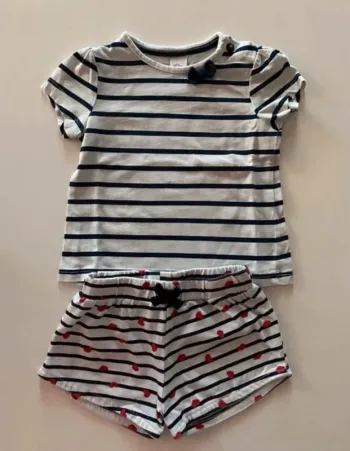 Ensemble marinière 9/12 mois