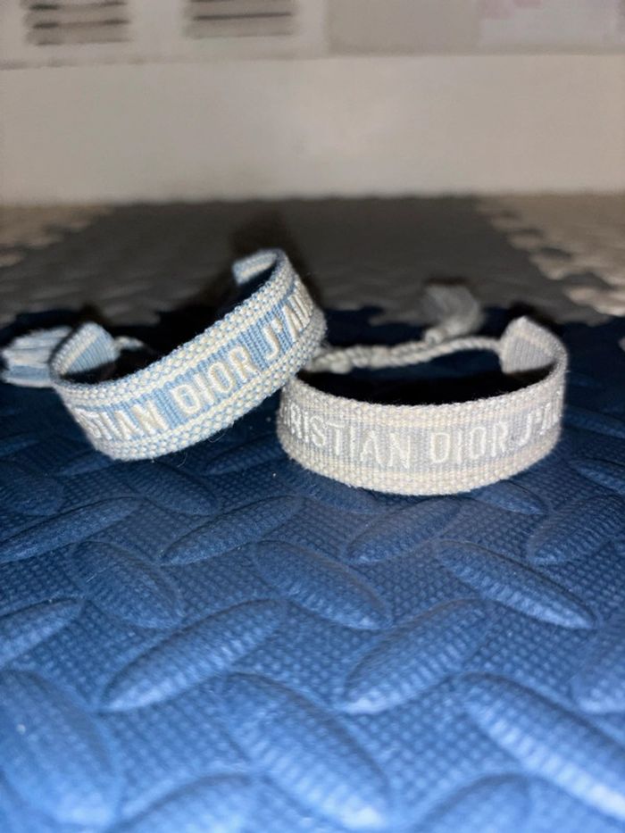 Lot de 3 bracelets en toile / tissu, CD j'adior - photo numéro 7