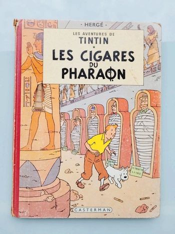 BD Les Aventures de Tintin, Les Cigares du Pharaon, 1962, deuxième plat, B31 (17)