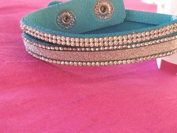 Bracelet femme turquoise et strass