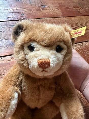 Ours articulé ancien peluche doudou Steiff brun beige traditionnel vintage 27cm