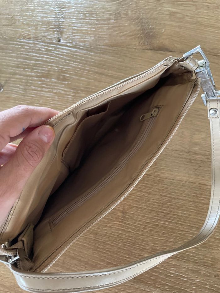 Sac baguette beige - photo numéro 4