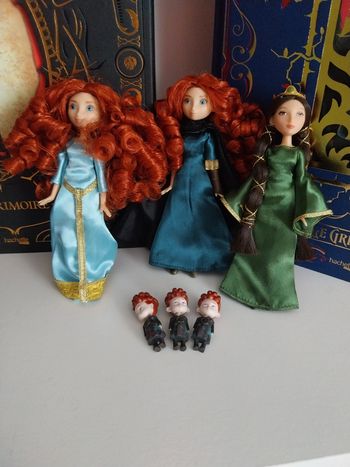 Poupées Brave Mini doll set Poupée Mérida Rebelle Elinor et frères de Rebelle Disney