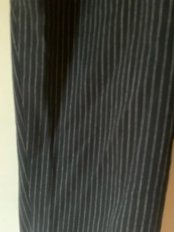 Pantalon à pince taille haute rayer - photo numéro 2