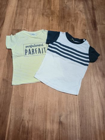 Lot de 2 t-shirts manches courtes Tao 18mois