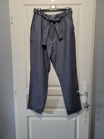 Pantalon rayé bleu et blanc Creeks