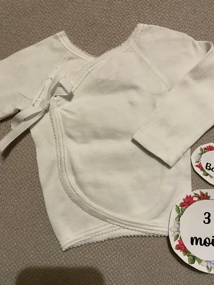 Brassière petit bateau 3 mois manches longues - photo numéro 3