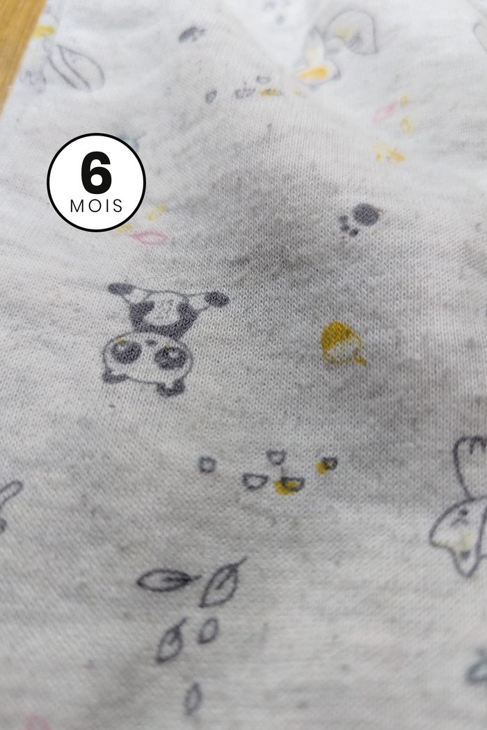 Pantalon jogging chaud - Gris Panda - Bébé 6 mois - photo numéro 4