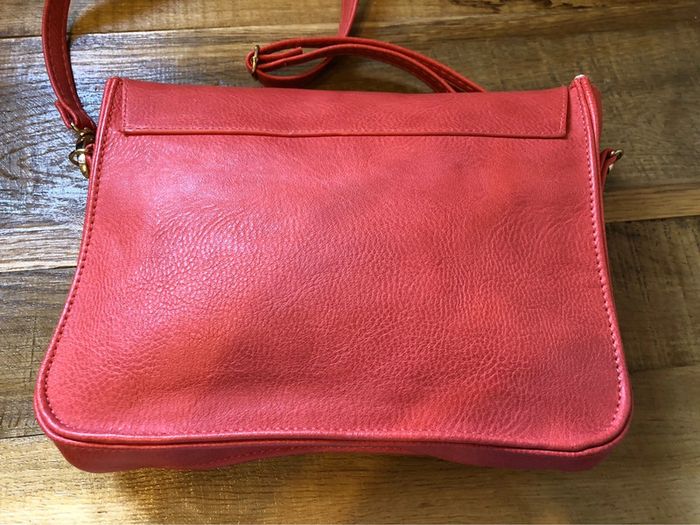 Sac bandoulière corail et tissu ananas - photo numéro 4