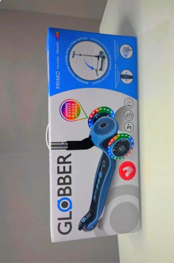 Trottinette à 3 roues Globber Primo Premium Lights Bleu