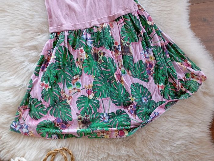 1€ robe Chicco chic été 4 ans imprimé tropical chat - photo numéro 3
