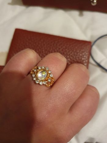 Superbe bague fantaisie dorée